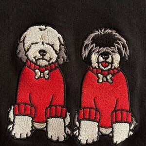 Bernedoodle Hoodie Sweatshirt S Kid Black Embroidered Preppy Dog Neutral Classic